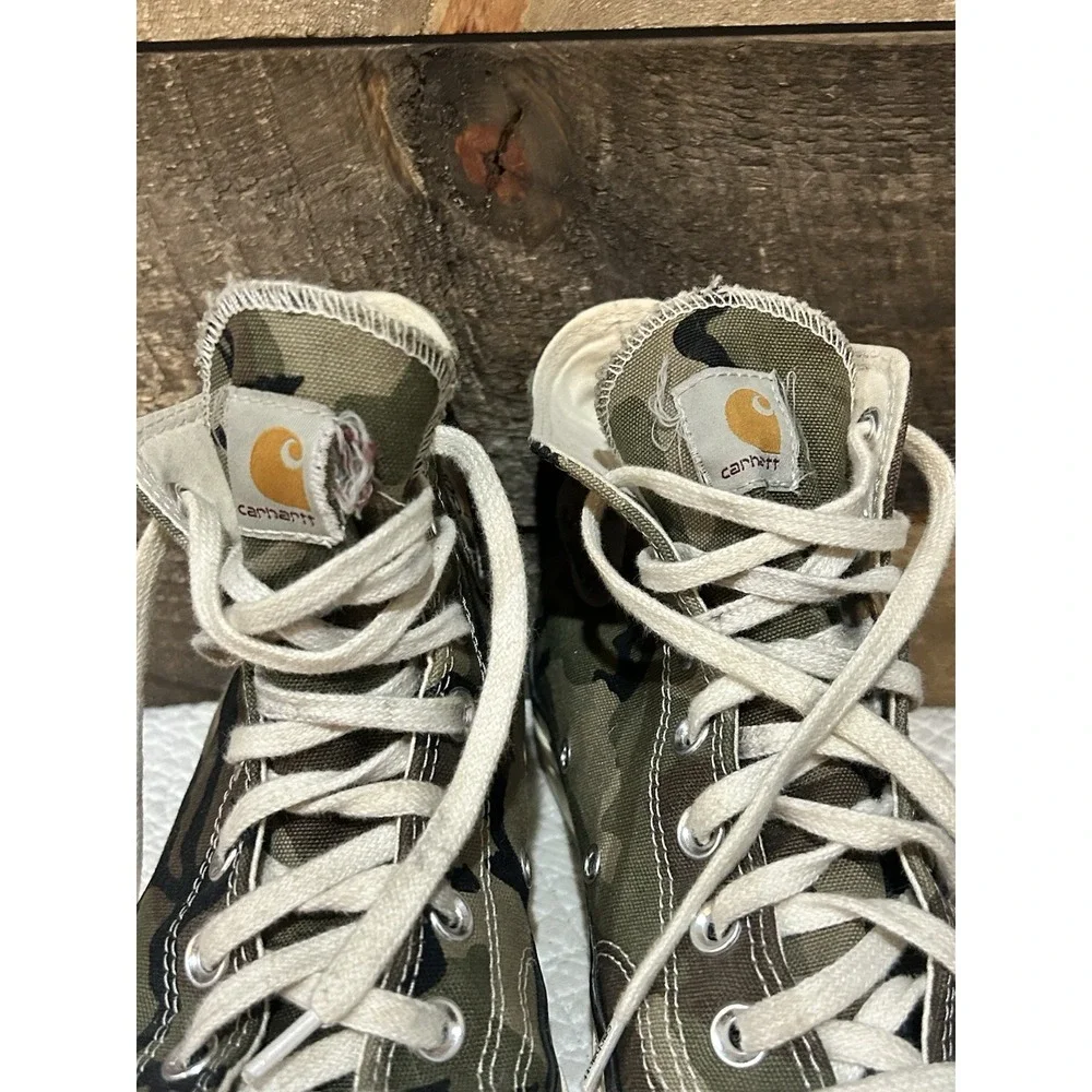 Converse Carhartt M7.5 W9.5 WIP x Chuck 70 High 'Camo' 169221C Shoes